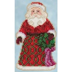 Greetings Santa (Поздравление санты) #JS205105 Mill Hill Набор для вышивания 9.5 x 12.7 см Счетный крест
