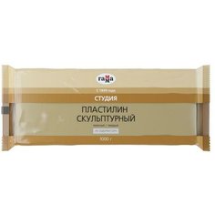 Гамма Пластилин скульптурный телесный, твёрдый, 1000 г, "Гамма" Gamma
