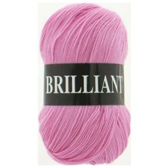 Пряжа Vita Brilliant (Бриллиант) 4956 розовый 45% шерсть ластер, 55% акрил 100г 380м 5шт