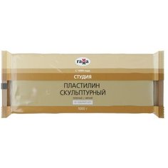 Пластилин скульптурный телесный, мягкий, 1000 г, "Гамма" Gamma