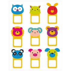 Наклейки для детского сада на шкафчик, на дверь, на кроватку, на горшок. Оранжевый Слоник