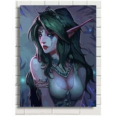 Картина по номерам Игра WOW World of Warcraft Тиранда - 6014 В 30x40