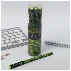 Ручка с колпачком и нанесением soft-touch «Avocato», синяя паста, 0,7 мм, цена за 1 шт Art Fox