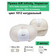 Пряжа для вязания Infinity AIR 1012, 2 мотка