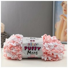 Пряжа "Puffy more" 100 % микрополиэстер 11,5м/150г (6272), 1шт Alize