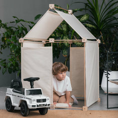 Детский домик Kindo деревянный конструктор, шалаш, палатка Нет бренда
