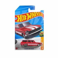 HKH70 Машинка игрушка Hot Wheels металлическая коллекционная 64 Chevy Nova Wagon красный