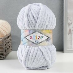 Пряжа "Softy mega" 100% микрополиэстер 70м/100гр (416 серый) Alize