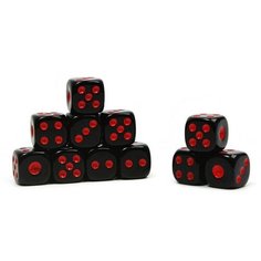 Кости игральные 1.2 х 1.2 см, фасовка 100 шт, 100 штук Noname