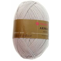Пряжа Пехорка Акрил светло-серый (008), 100%акрил, 300м, 100г, 2шт