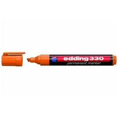 Перманентный маркер Edding E-330 оранжевый, клиновидный наконечник 1-5 мм {E-330#6}