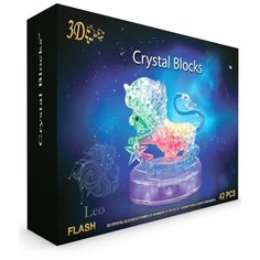 Головоломка 3D "Crystal blocks. Лев", 42 детали Город Игр