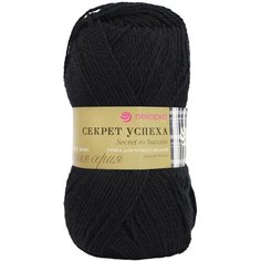 Пряжа Пехорка Секрет Успеха | Пряжа Пехорка Секрет Успеха - 02 черный | 10шт упаковка | Шерсть: 100%