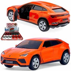 Металлическая машинка Kinsmart 1:38 Lamborghini Urus, инерционная / Оранжевый