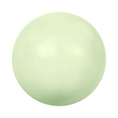Бусины стеклянные Swarovski 10 ммх5 шт, под жемчуг, нежно-салатовый (5810)