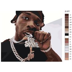 Картина по номерам Z-377 "pop smoke" 40x50 Brushes Paints