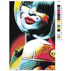 Картина по номерам Т741 "Арт Девушки" 40х60 Brushes Paints