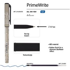 Ручка шариковая BrunoVisconti, 0.7 мм, синий, PrimeWrite «африка», Арт. 20-0293/03