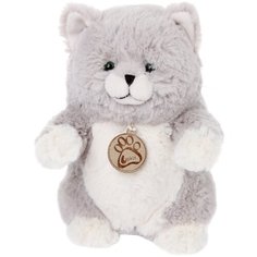 Мягкая игрушка Lapkin Толстый кот, 20 см, серый