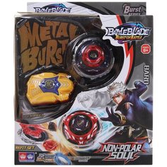 Игра настольная Junfa Волчок "Battle blade. Non-polar Soul "Baro" с синей сердцевиной и синим пусковым устройством, 23х19х6 см
