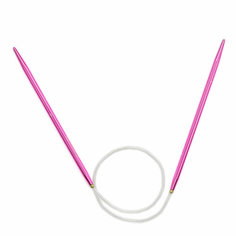Спицы вязальные круговые PONY Colour, 4 мм*40 см длина спицы 11 см, алюминий
