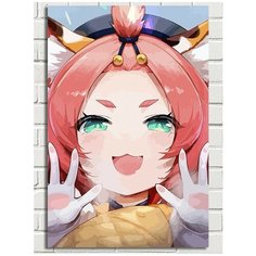 Картина по номерам Игра Gensgin Impact (Паймон, Венти, Делюк, Джинн, Синьора) - 8038 В 60x40