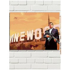 Картина по номерам игра GTA V (Grand Theft Auto, Майкл де Санта) - 8587 Г 30x40