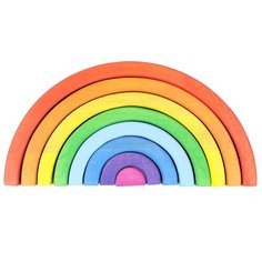 Игрушка развивающая деревянная "Радуга классическая" ручная работа Olymp