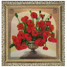 Набор для вышивания бисером "Маковый букет", 27x27 см, Butterfly