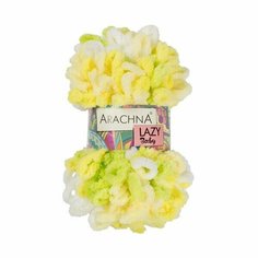 Пряжа ARACHNA BABY LAZY 100% микрополиэстер 5 шт. х 100 г 8.5 м цв. №01 белый-салатовый-желтый-св. же (BABY LAZY-№01)