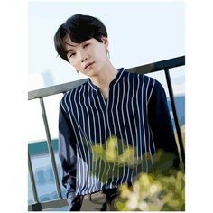Картина по номерам на холсте BTS Suga - 813 30X40