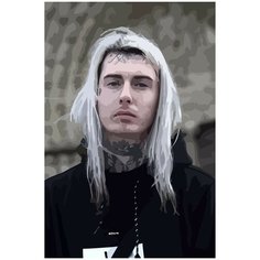 Картина по номерам на холсте ghostemane - 448 40X60