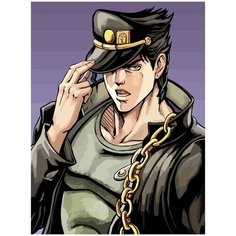 Картина по номерам на холсте аниме jojo джоджо - 2386 30X40