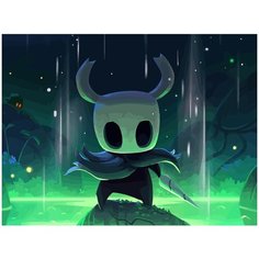 Картина по номерам на холсте Hollow knight рыцарь - 3 40 х 30-1