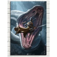 Картина по номерам Игра Sekiro Shadows die twice (Змей, Гэнитиро, Иссин Асина) - 7684 В 60x40