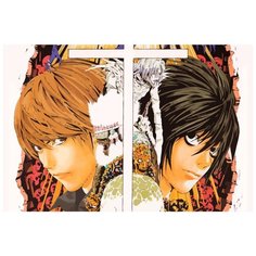 Картина по номерам на холсте Аниме Тетрадь смерти 5508 60x40