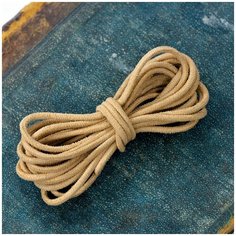 Шнур из исск. замши 3 мм 3 метра для шитья / рукоделия / браслетов, цвет бежевый КафеБижу