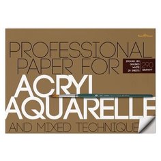 Блок - склейка BrunoVisconti, для акварели, акрила, А3 (410х290 мм), 20 л, 1 вид, Арт. 1-20-036