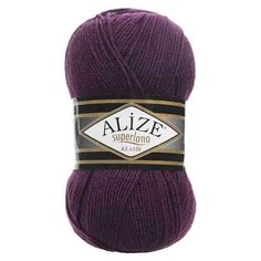 Пряжа Alize Superlana klasik (Суперлана Классик) - 1 моток 111 фиолетовый 25% шерсть, 75% акрил 280м/100г