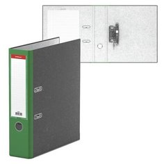 Папка-регистратор А4, 70мм, ErichKrause, Original Pro, мрамор, зеленая, карман на корешок, нижний метал. кант, собранная./В упаковке шт: 1