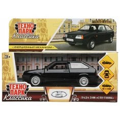 Модель Lada 2108 Спутник черный Технопарк металл. инерц. откр. двери и багажник