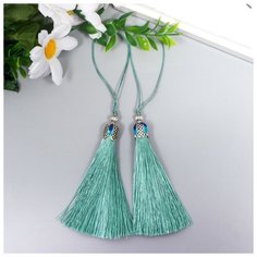 Арт Узор Декор для творчества текстиль "Кисть Падишах" морской набор 2 шт 9х1 см