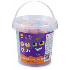 Мелки для рисования "Лео" "Играй" LPSC-21 21 штука, 7 цветов