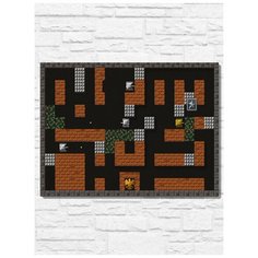 Картина по номерам на холсте игра Танчики (Sega, Сега, 16 bit, 16 бит, ретро приставка) - 9852 Г 30x40