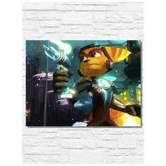 Картина по номерам на холсте игра Ratchet & Clank a Crack In Time (PS, Xbox, PC, Switch) - 11148 Г 30x40