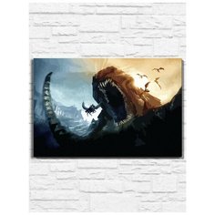 Картина по номерам на холсте Clash Of The Titans (PS, Xbox, PC, Switch) - 10327 60х40