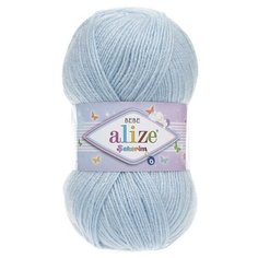Пряжа для вязания Alize Sekerim Bebe (Шекерим Беби) - 3 мотка 185 детский розовый, детская гипоаллергенная, 100% акрил, 320м/100г