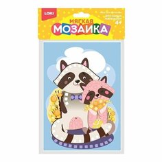 Набор ДТ Мозаика самоклеящаяся А5 "Мягкая. Енотики" е/п LORI КЭ-018 699300