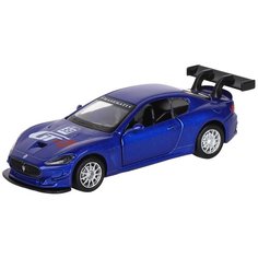 Машинка металлическая Maserati Gran Turismo MC GT4, синий, инерция, в/к 17,5*12,5*6,5 см, 1:43 Автоград