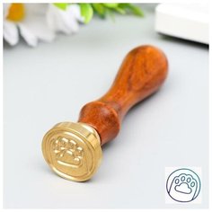 Frau Liebe Печать для сургуча с деревянной ручкой "Лапка" 9х2,5х2,5 см Romanoff
